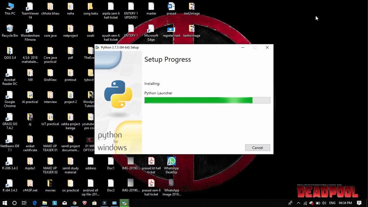 windows install python 3.7